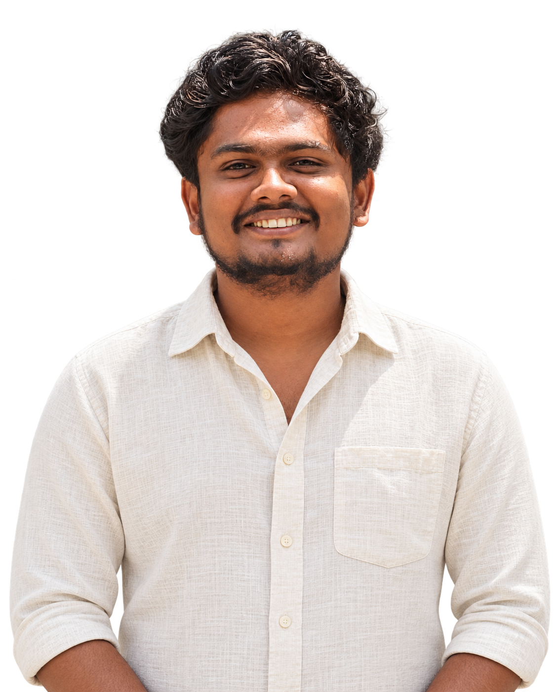 A. Athma Rishi smiling