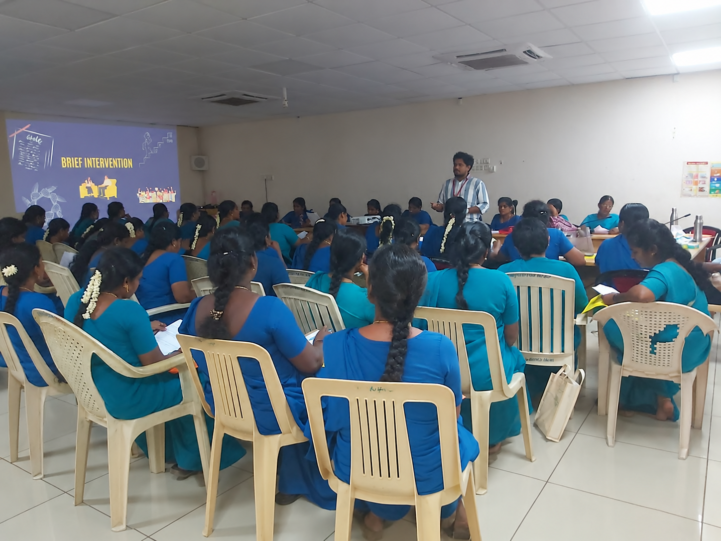 A facilitated discussion on brief intervention.