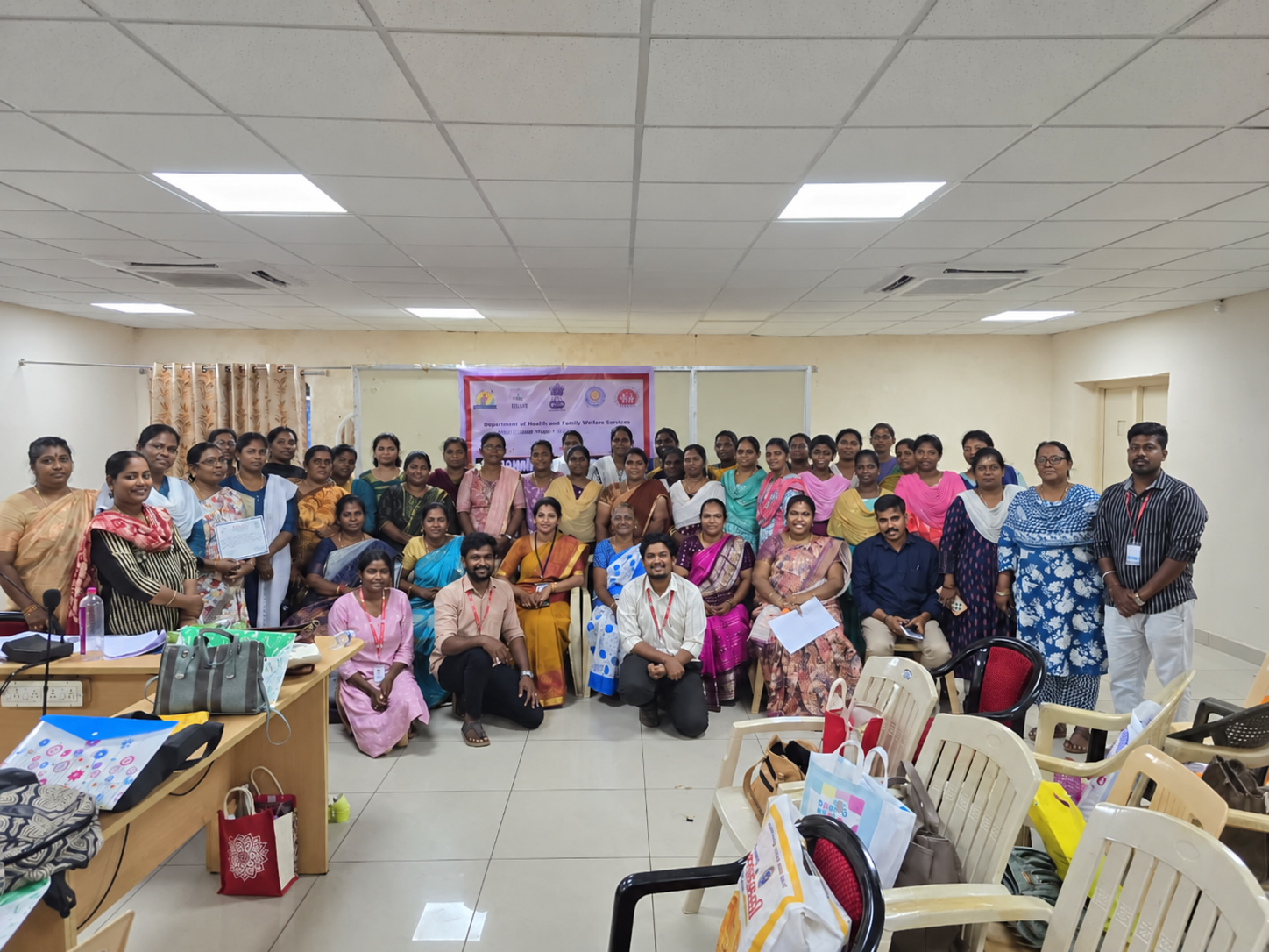 Participants and facilitators at a group programme.